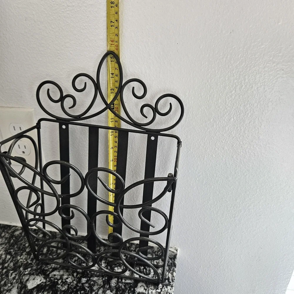 Southern‎ Living at Home Estate metal wall hanging organizer black ornate